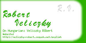 robert veliczky business card